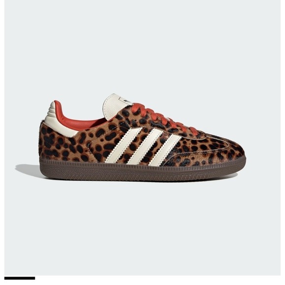 Adidas Samba OG Red Leopard unisex Mens size 5.5 women's size  6.5. NEW - Picture 4 of 13
